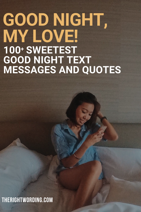 Sweet ways to say goodnight over text